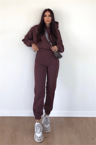 KAHVE KAPÜŞONLU TAKIM