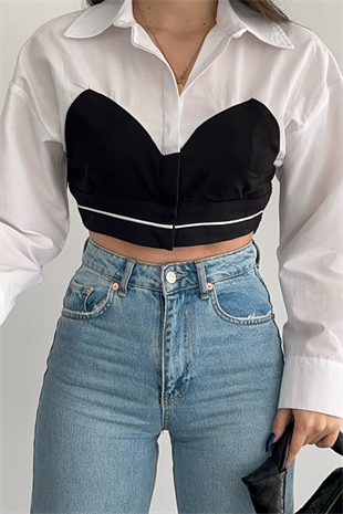 KORSE DETAY PREMİUM GÖMLEK