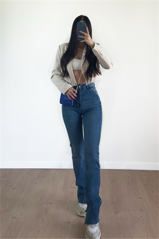 KOYU YIRTMAÇLI - JEANS