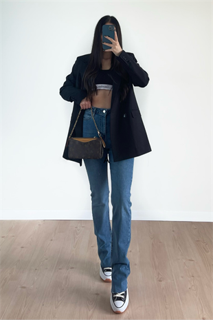 KOYU YIRTMAÇLI - JEANS