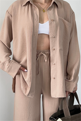 KREM YIRTMAÇLI TAKIM