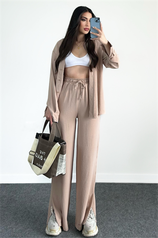 KREM YIRTMAÇLI TAKIM