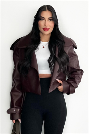 LÜX BORDA DERİ CEKET