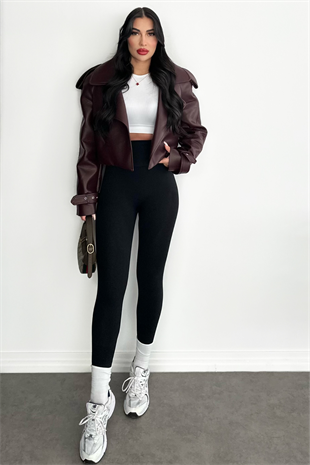 LÜX BORDA DERİ CEKET