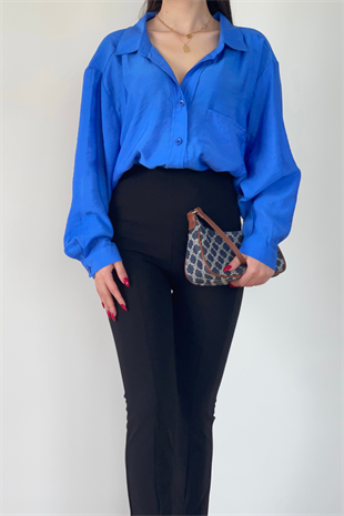 MAVİ TENSEL GÖMLEK