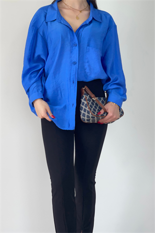 MAVİ TENSEL GÖMLEK