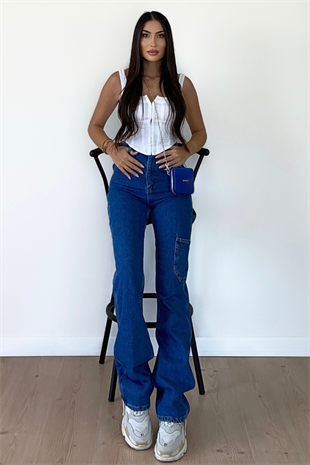 MİD BLUE KARGO PANTOLON 