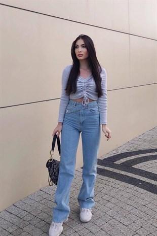 KEMER DETAYALI JEAN