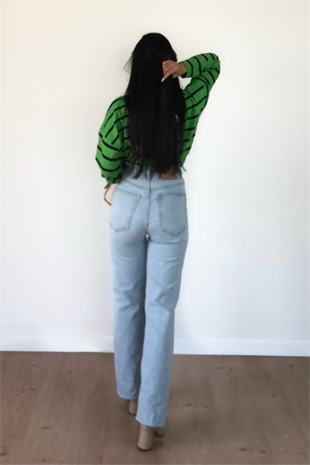  BUZ MAVİ WİDE LEG JEAN