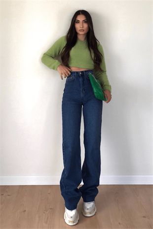  STRAİGHT BLUE JEAN