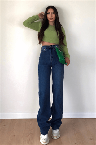  STRAİGHT BLUE JEAN
