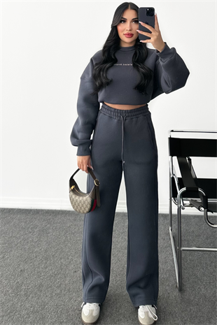 PREMİUM ANTRASİT ŞARDONLU EŞOFMAN TAKIMI