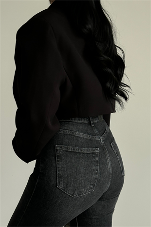 PREMİUM ANTRASİT RENK STRAİGHT FİT JEAN