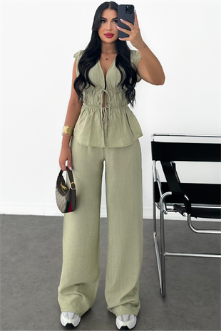 PREMİUM BAĞLAMALI YEŞİL TAKIM