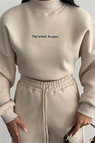 PREMİUM BEJ ŞARDONLU EŞOFMAN TAKIMI