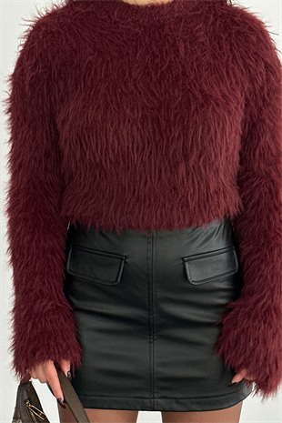 PREMİUM BORDO KAZAK 