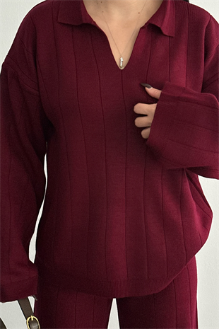 PREMİUM BORDO TRİKO TAKIM