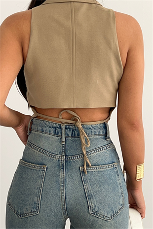 PREMİUM  CAMEL YELEK