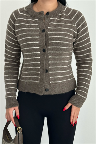 PREMİUM ÇİZGİLİ VİZON HIRKA