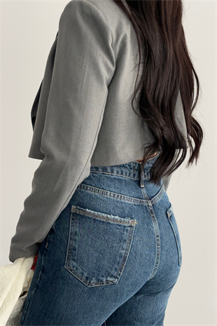 PREMİUM DAR BLUE MOM JEAN YENNY