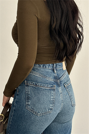 PREMİUM DARK BLUE WİDE LEG NEDY JEAN