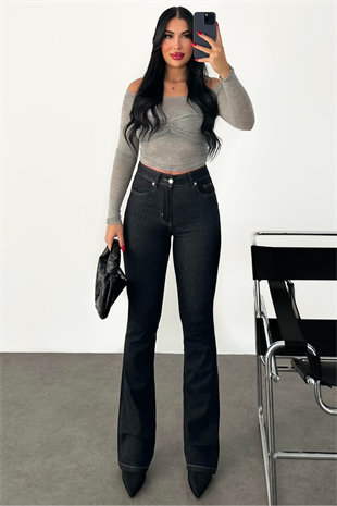 PREMİUM DİKİŞ DETAYLI FLARE PANTOLON