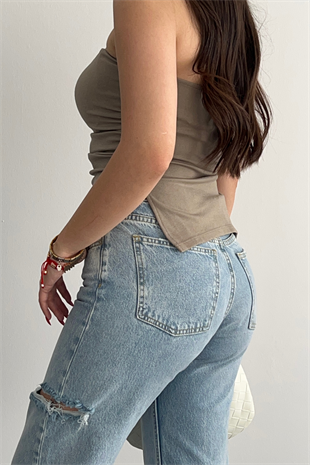 PREMİUM DÜŞÜK BEL BAGGY JEAN