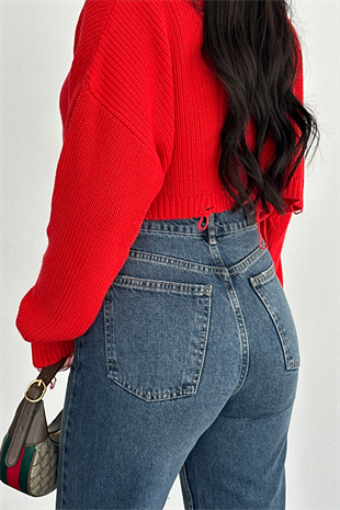 PREMİUM EKSTRA YÜKSEK BEL WİDE LEG RENY JEAN