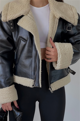 PREMİUM İÇİ KÜRKLÜ OVERSİZE MONT