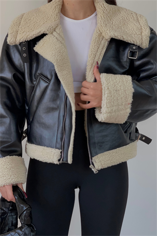 PREMİUM İÇİ KÜRKLÜ OVERSİZE MONT