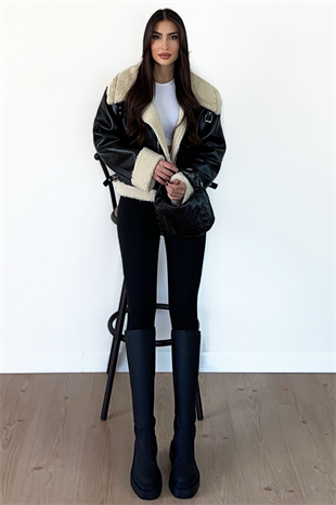 PREMİUM İÇİ KÜRKLÜ OVERSİZE MONT