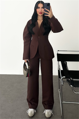 PREMİUM KAHVERENGİ BELDEN OTURMALI TAKIM