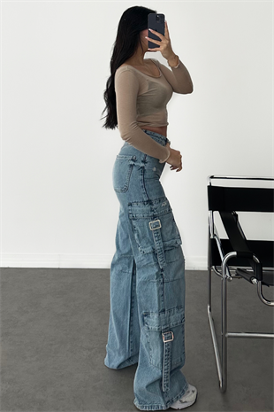 PREMİUM KARGO CEPLİ TASARIM JEAN