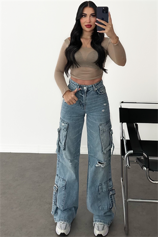 PREMİUM KARGO CEPLİ TASARIM JEAN