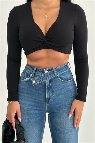 PREMİUM KEMERLİ MİD BLUE EKSTRA YÜKSEK BEL LESİA JEAN