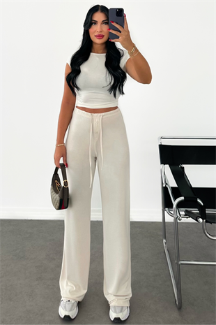 PREMİUM KREM LEİSA PANTOLON