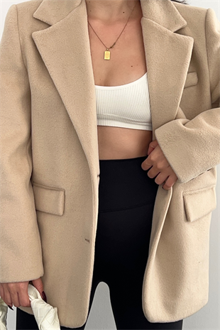 PREMİUM KREM YÜN BLAZER