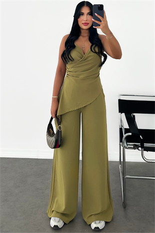 PREMİUM KRUVAZE YAKA YEŞİL TAKIM