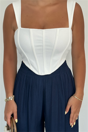 PREMİUM LACİVERT SATEN PANTOLON