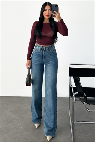 PREMİUM LEİSE WİDE LEG JEAN