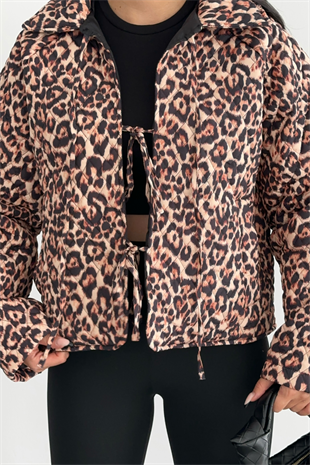 PREMİUM LEOPAR DESENLİ CEKET