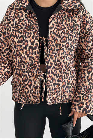 PREMİUM LEOPAR DESENLİ CEKET