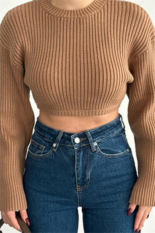 PREMİUM LİKRALI DARK BLUE WİDE LEG JEAN