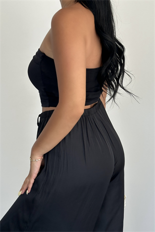 PREMİUM SATEN SİYAH PANTOLON