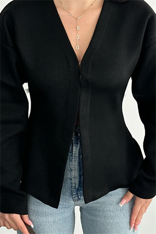 PREMİUM SİYAH KANCALI BLUZ