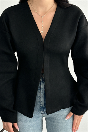 PREMİUM SİYAH KANCALI BLUZ