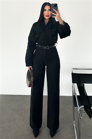 PREMİUM SİYAH KEMERLİ TULUM