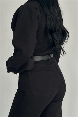 PREMİUM SİYAH KEMERLİ TULUM