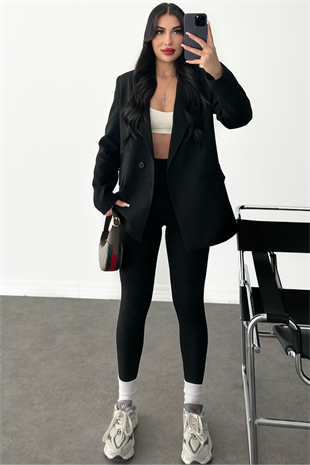 PREMİUM SİYAH SENSEDİA BLAZER CEKET