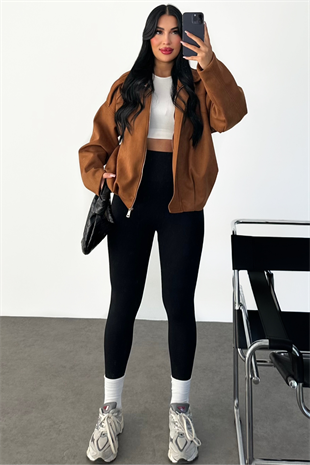 PREMİUM SÜET TABA RENK ESSY CEKET